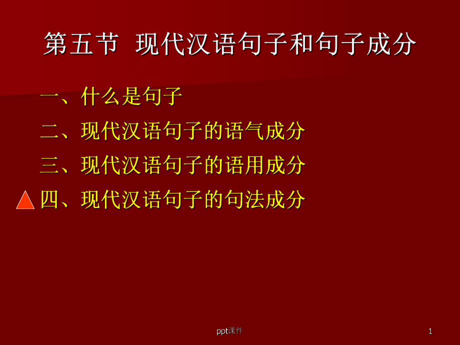 现代汉语-现代汉语句子和句子成分-ppt课件.ppt_第1页