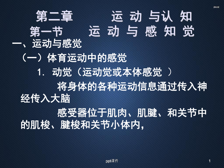 第二章-运动与认知-ppt课件.ppt_第1页