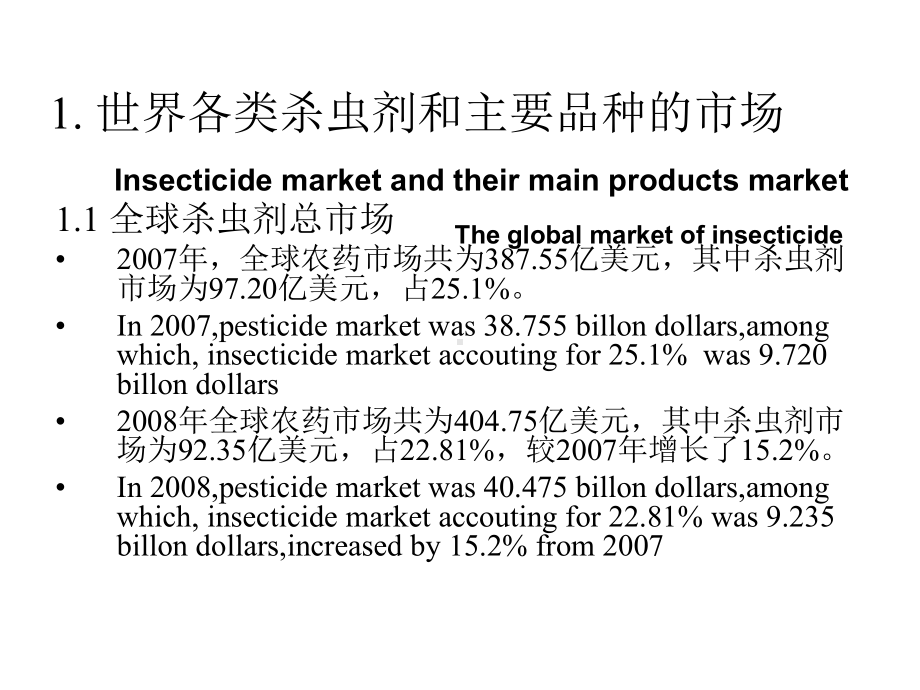 世界杀虫剂主要品种市场调查专题培训课件.ppt_第3页