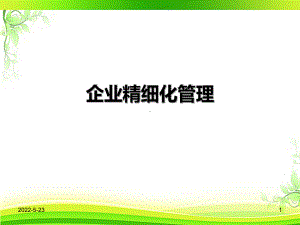 企业精细化管理-ppt课件(同名73046).ppt