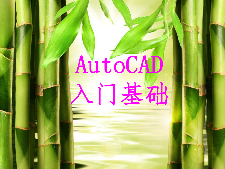 CAD2014入门基础教学课件.ppt_第1页