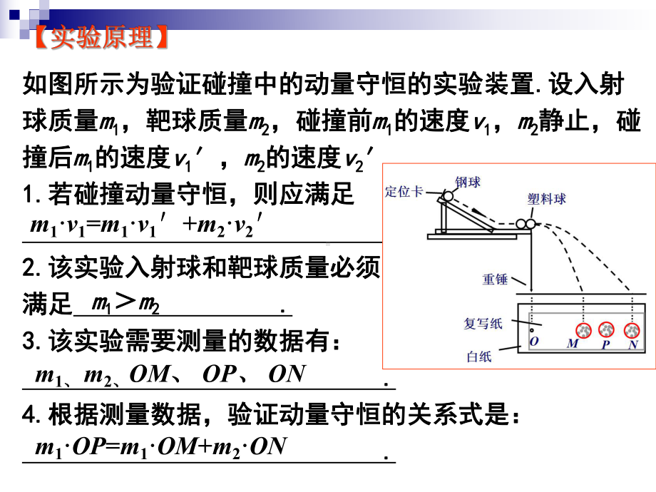 动量守恒定律实验PPT课件.ppt_第2页