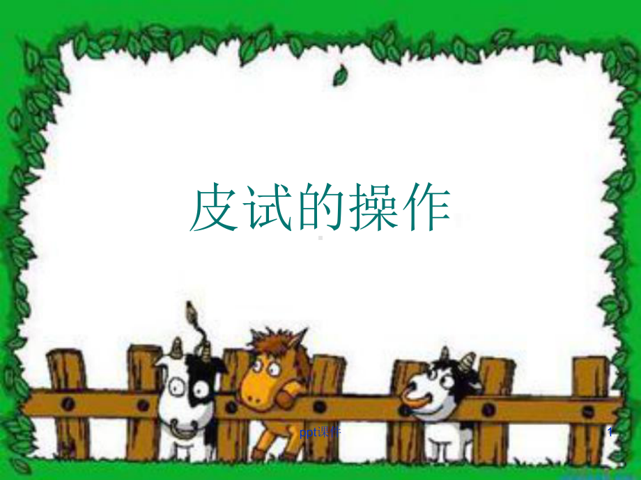 皮试的操作-ppt课件.ppt_第1页