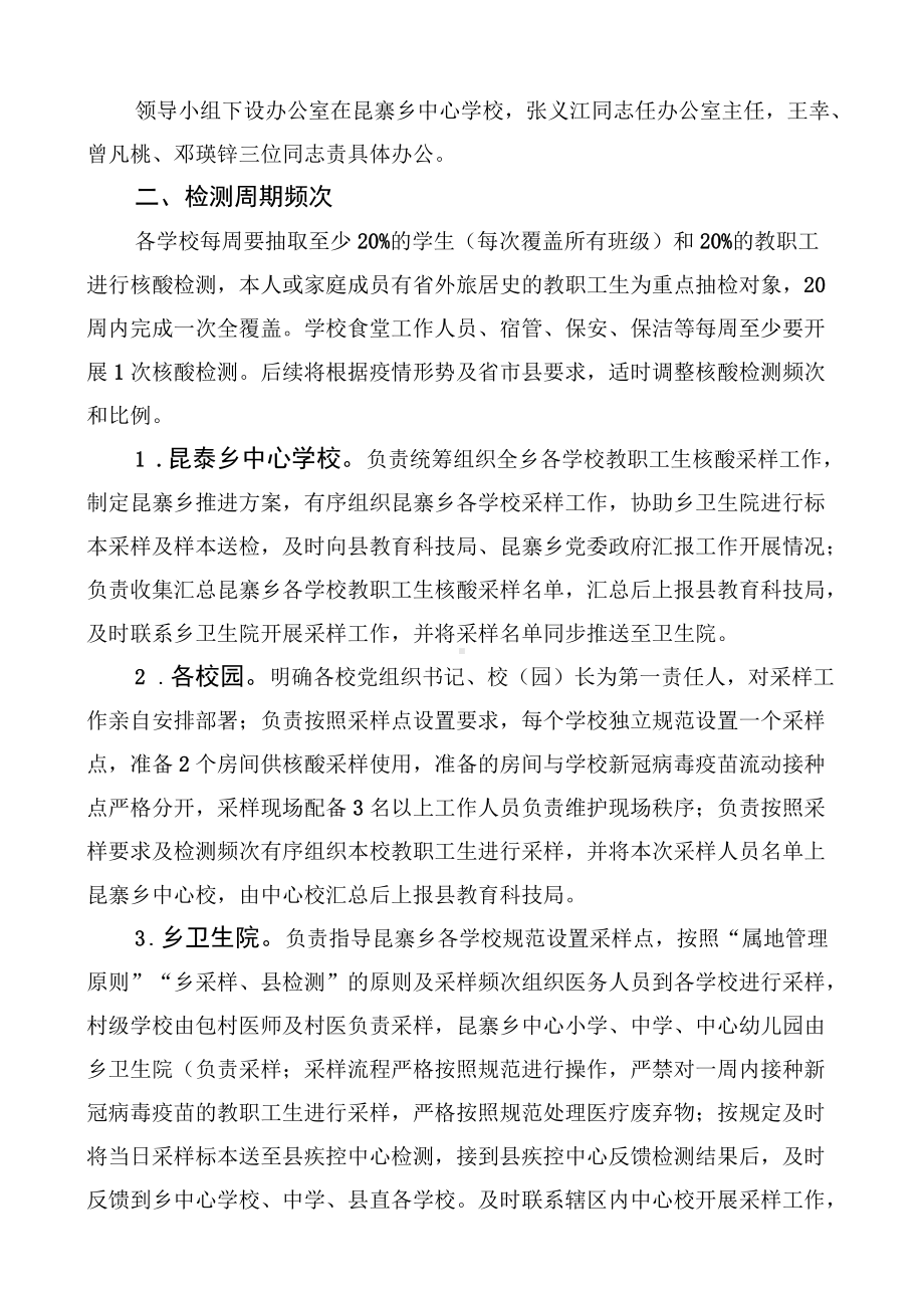 昆泰乡在校教职工、学生核酸检测工作实施方案.docx_第2页