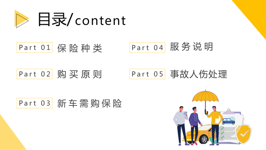 简约商务汽车保险知识教育培训图文PPT课件模板.pptx_第2页