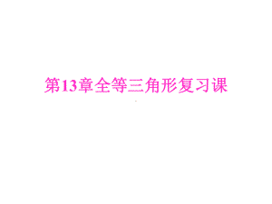 八年级数学上册全等三角形总复习课件.ppt