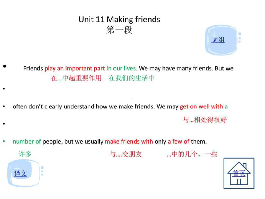 中职教材英语基础模块上册-Unit-11Making-Friends课件.ppt-共14页.ppt（无音视频）_第2页