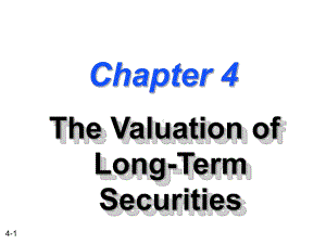 （财务管理英文课件）The-Valuation-of-Long-Term-Securities.ppt