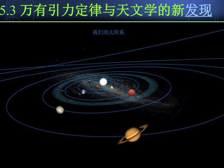 万有引力定律与天文学的新发现PPT课件-沪教版.ppt_第1页