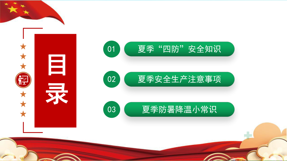 红色卡通风2022夏季安全生产培训PPT模板.pptx_第2页