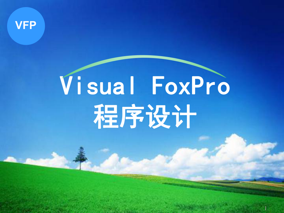 大学VF课件-程序第一课(vf的基础知识).ppt_第1页