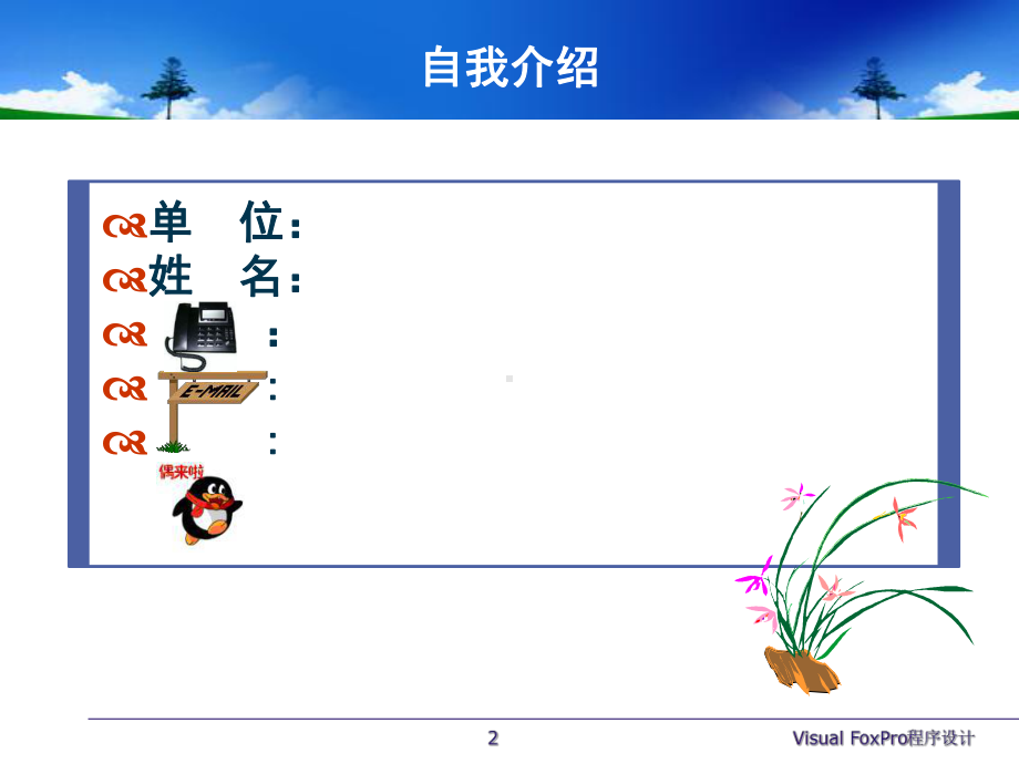 大学VF课件-程序第一课(vf的基础知识).ppt_第2页