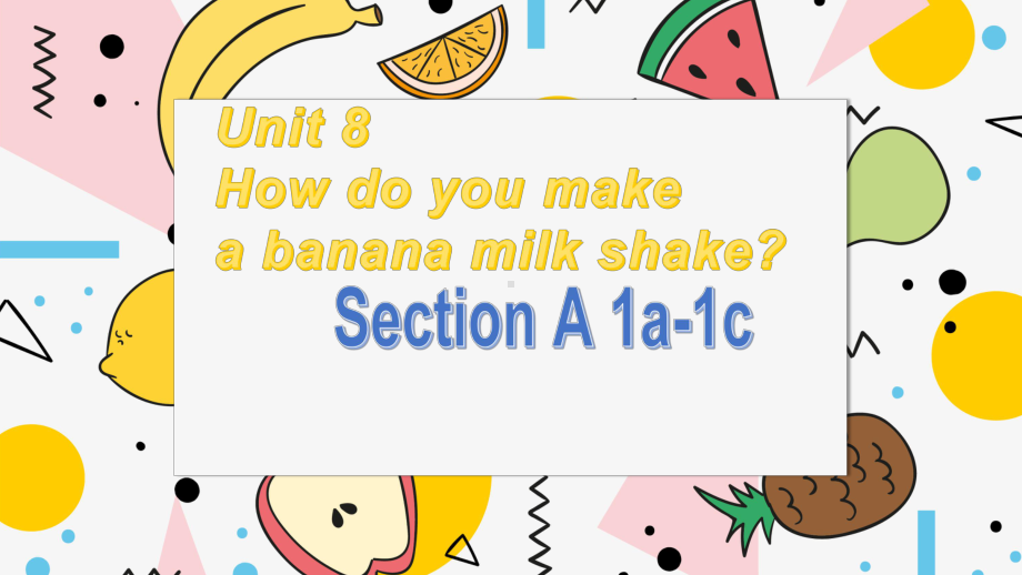 How do you make a banana milk shake教学课件.pptx_第1页