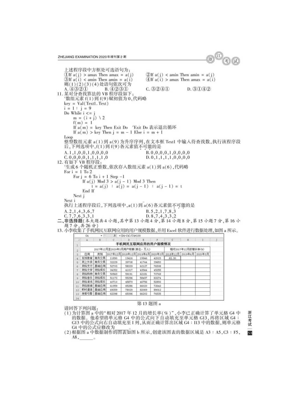 2020年浙江高考技术试题真题及答案.doc_第3页