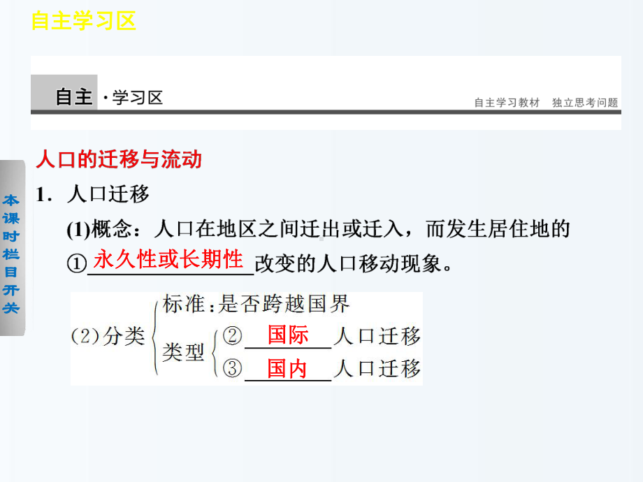 （学案导学设计）2013-2014高中地理 1.2.1 人口的迁移与流动课件 鲁教版必修2.ppt_第2页