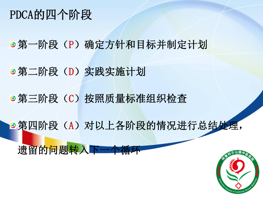 (培训课件)应用PDCA循环进一步完善我院质量与安全管理体系.ppt_第3页