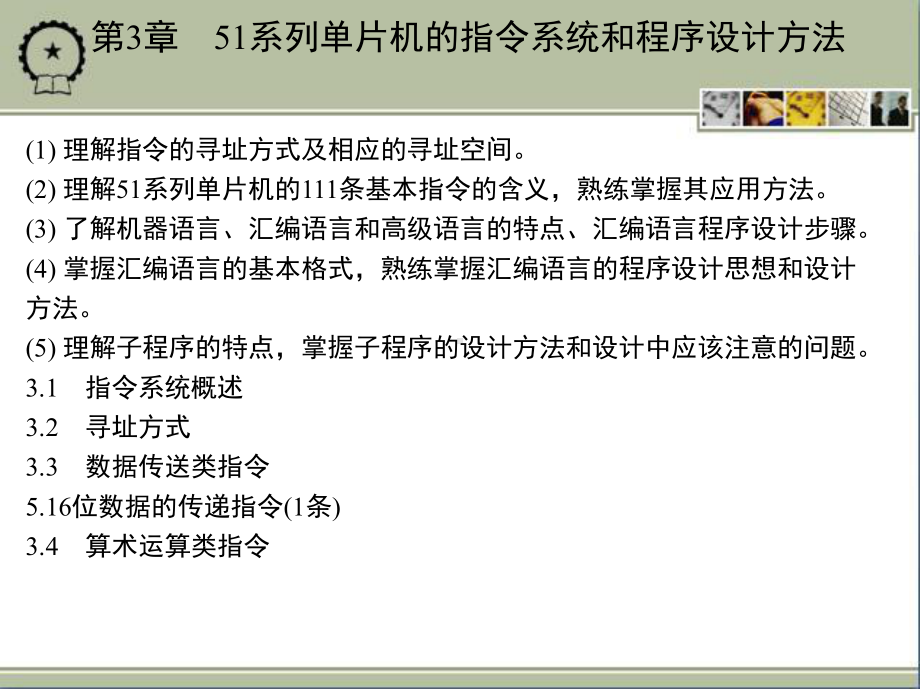 单片微机原理与应用 教学课件 ppt 作者 罗印升 素材包 第3章　51系列单片机的指令系统和程序设计方法.ppt_第1页