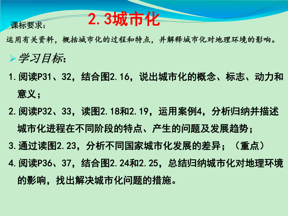 河南省郑州市中牟县第二高级中学人教版地理必修二《2.3-城市化》课件.ppt_第3页