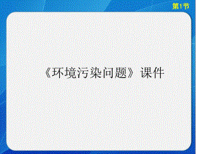 中图版高中地理选修6环境保护环境污染问题课件1.ppt