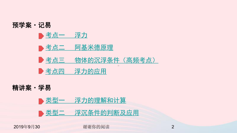 云南专用中考物理一轮复习第四单元力学第讲浮力课件.pptx.pptx_第2页