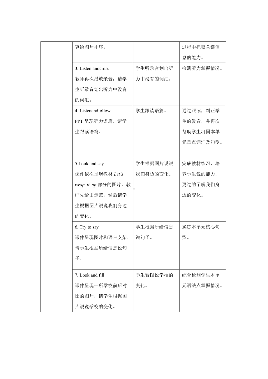 人教PEP英语六年级下册Unit 4 Then and now B Let’s check教案.docx_第3页