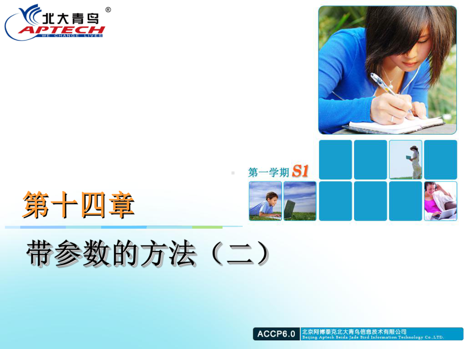 TP14 带参数的方法（二）ACCP 6.0 S1-1-使用Java理解程序逻辑 PPT课件.ppt_第1页