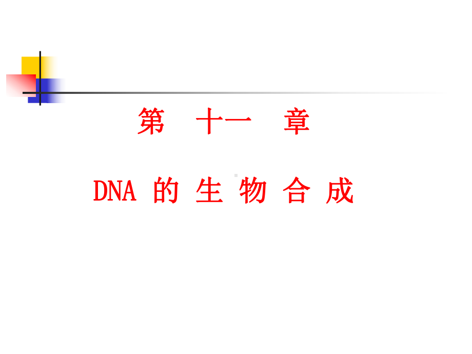 《生物化学课件》11-DNA的生物合成.ppt_第1页