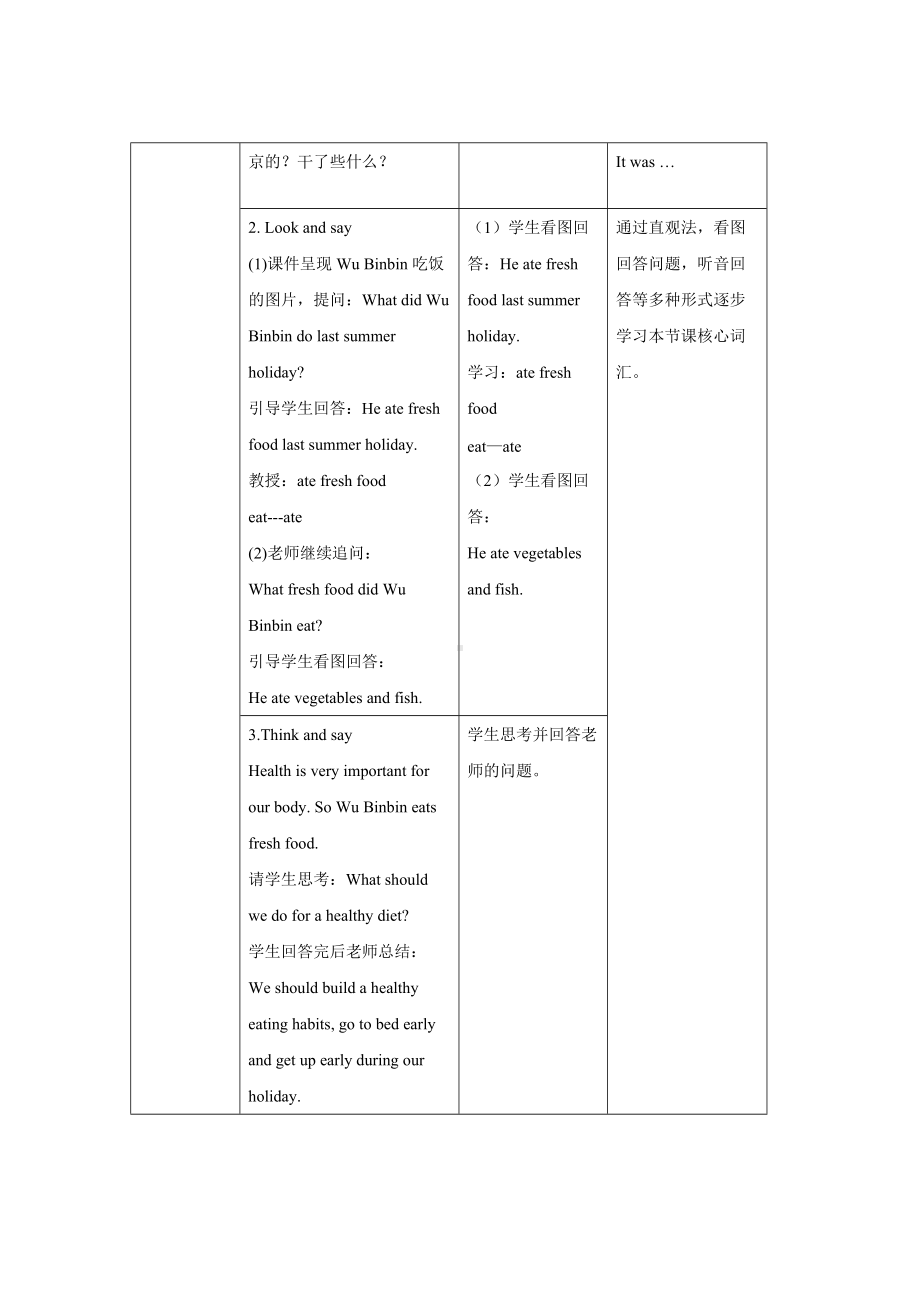 人教PEP英语六年级下册Unit 3 Where did you go？B Let’s learn教案.docx_第2页