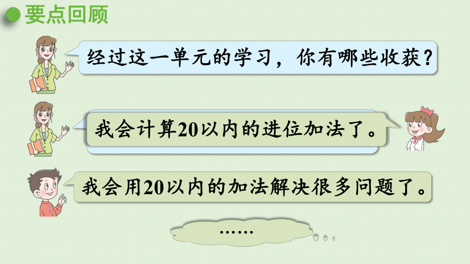 青岛版（六三制）一年级上册《数学》七小小运动会-20以内的进位加法 回顾整理ppt课件.pptx_第3页