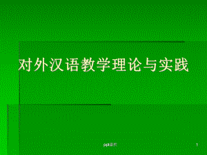 对外汉语教学理论与实践-ppt课件.ppt