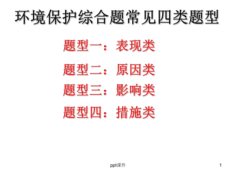 地理选修六环境保护答题模式-ppt课件.ppt_第1页