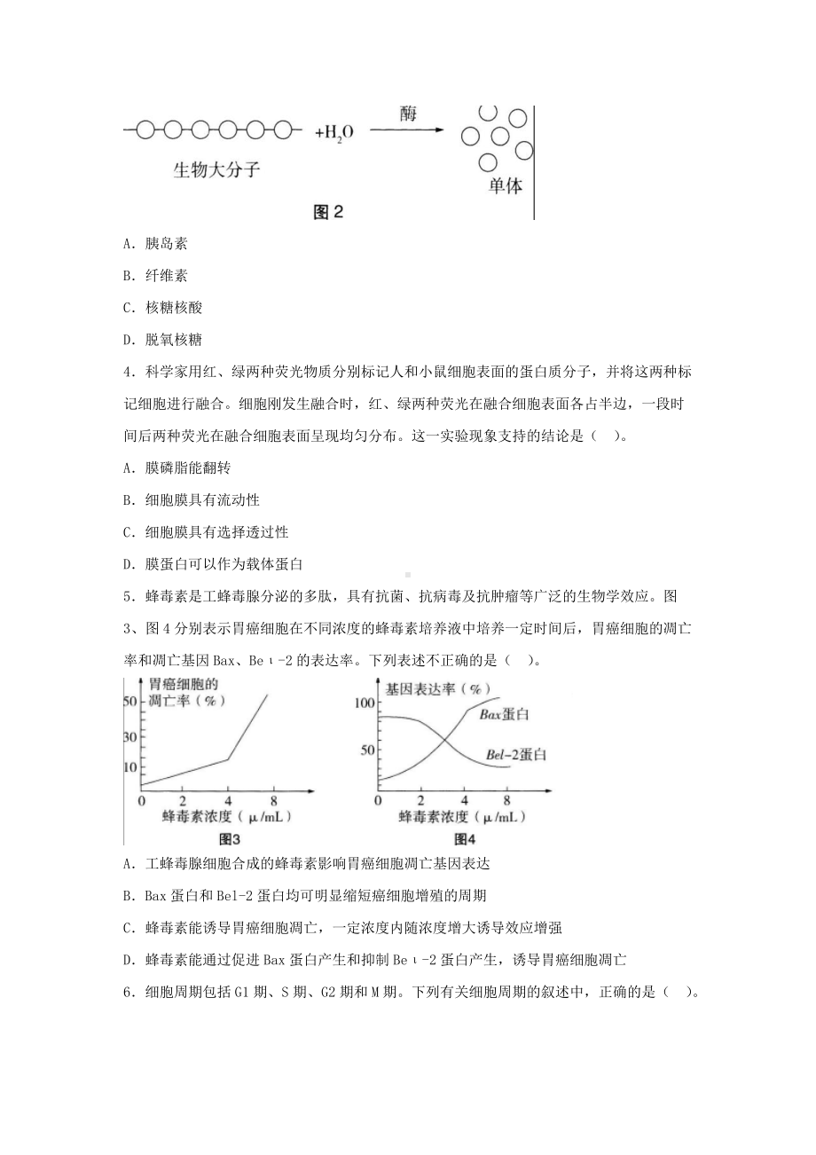 2019上半年湖南教师资格高中生物学科知识与教学能力真题及答案.doc_第2页