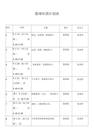 篮球社团计划表.docx