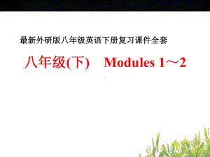 最新外研版八年级英语下册复习全套ppt课件.ppt