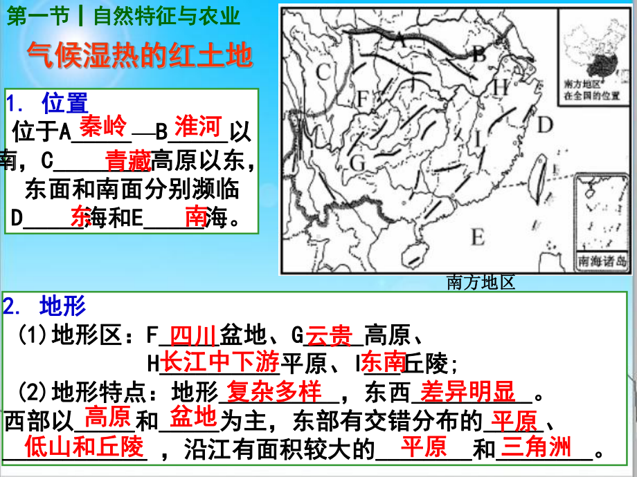 人教版八年级地理下册第七章南方地区-复习课件.p.ppt_第2页