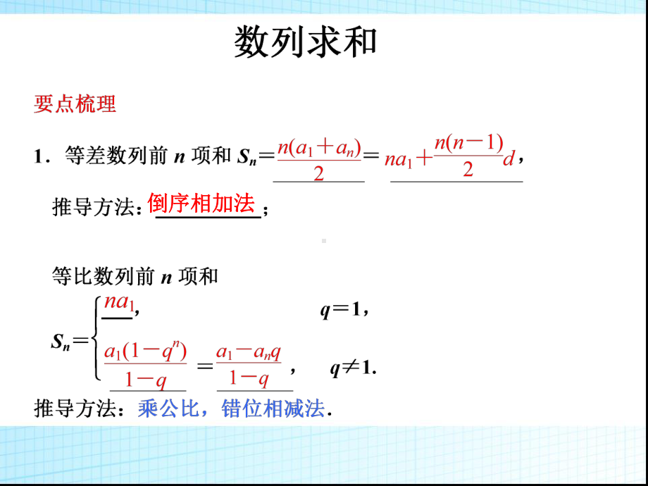 数列求和复习PPT课件.ppt_第1页