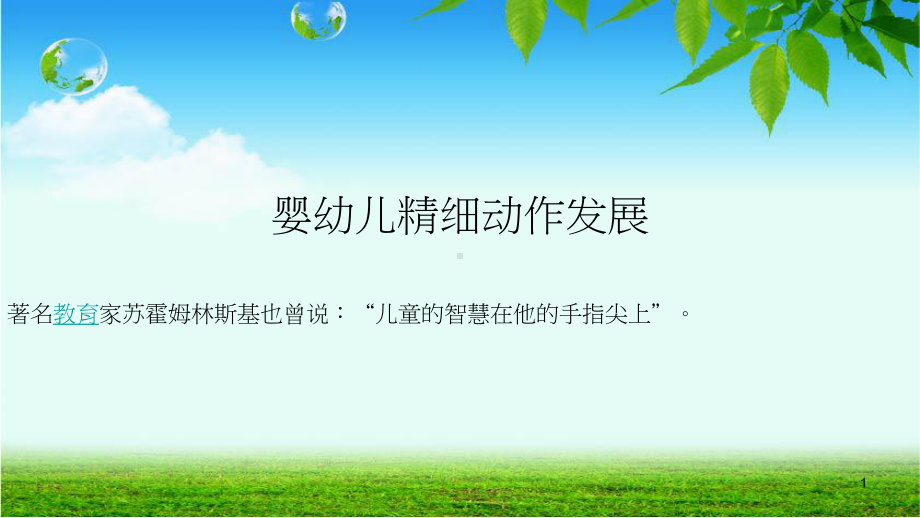 婴幼儿精细动作ppt课件.ppt_第1页