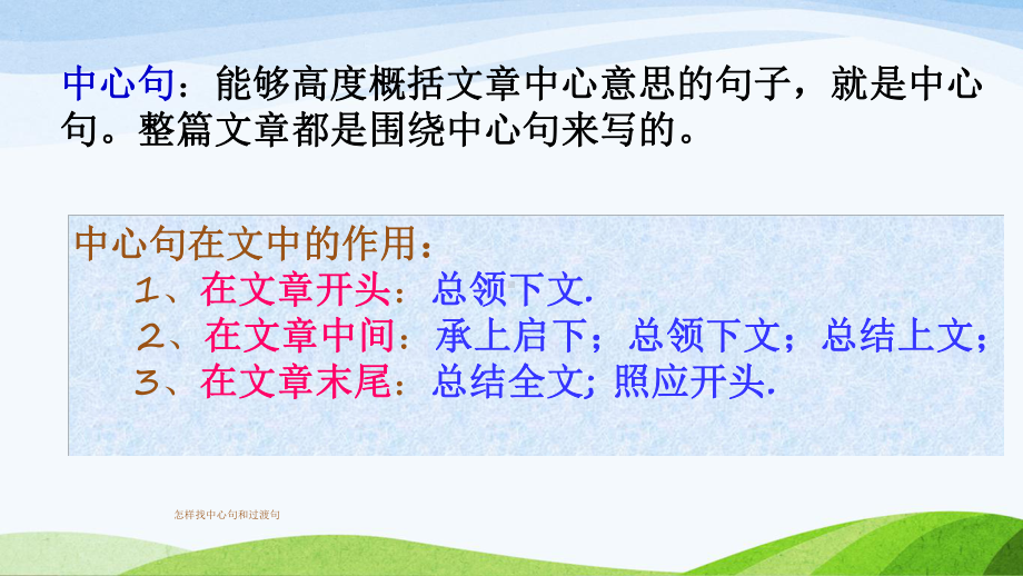 怎样找中心句和过渡句-ppt课件.ppt_第3页