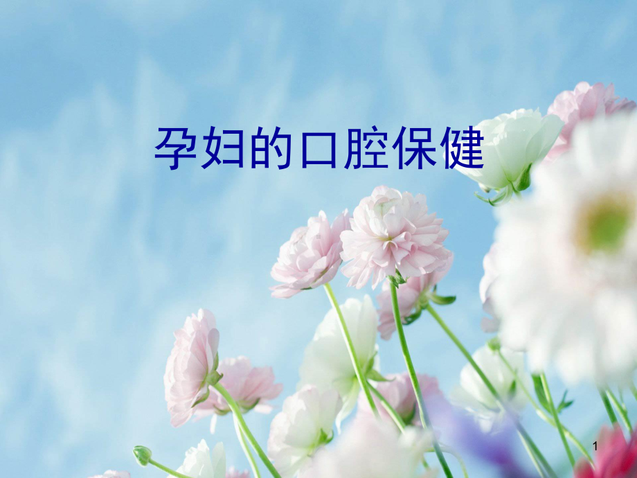 孕妇的口腔保健PPT课件.ppt_第1页