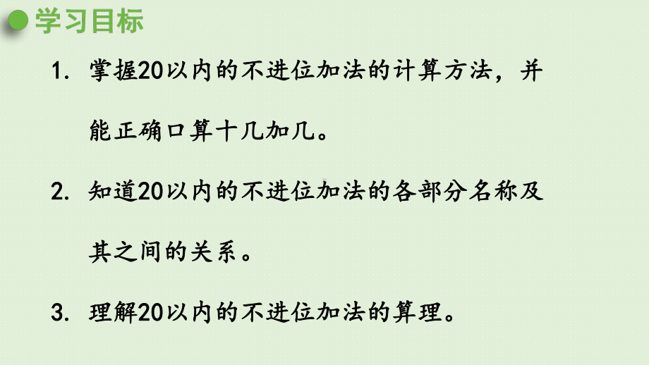 青岛版（六三制）一年级上册《数学》五十几加几的不进位加法ppt课件.pptx_第2页