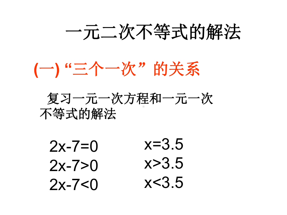 一元二次不等式的解法精品PPT课件.pptx_第2页