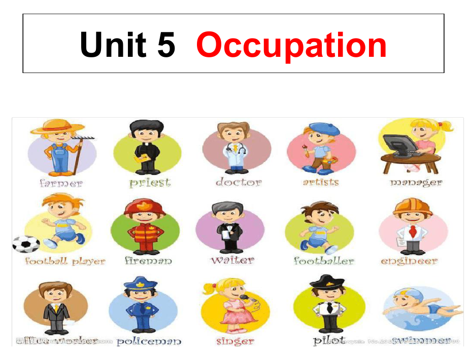 六年级下册英语课件-Unit-5-Occupat.ppt（无音视频）_第1页