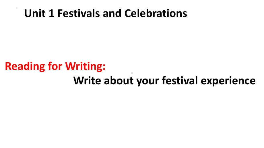 Unit1FestivalsandCelebrationsReadingforwriting ppt课件（2021新）人教版高中英语必修第三册.pptx_第1页