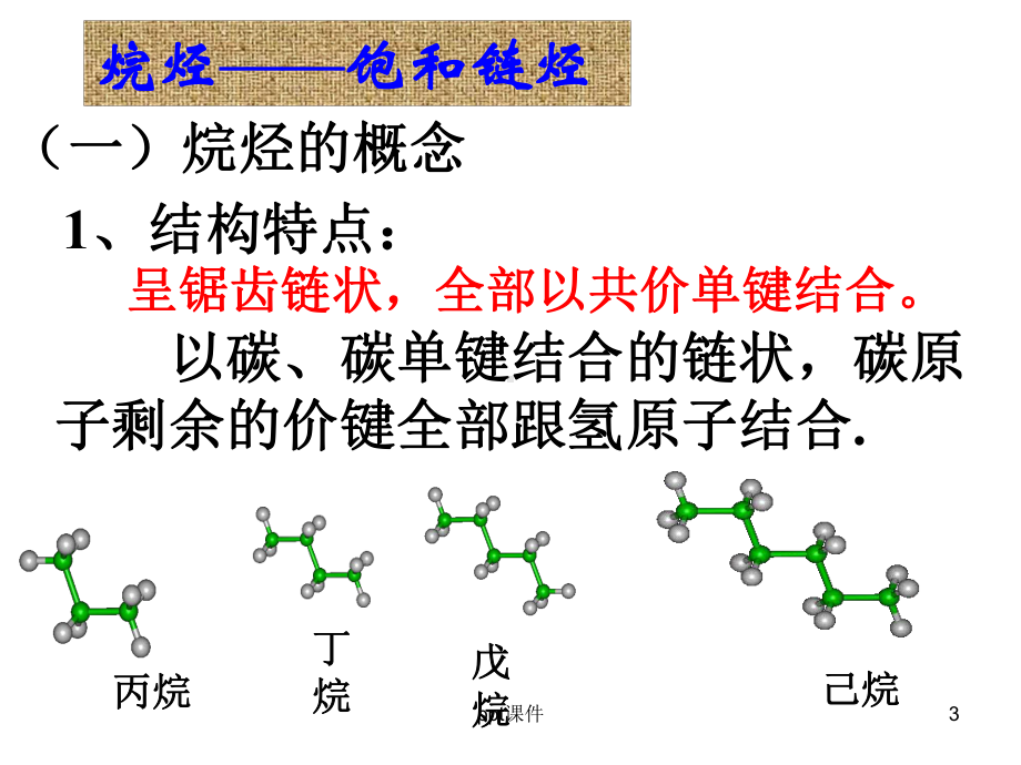 复习常见烃的结构与性质-ppt课件.ppt_第3页