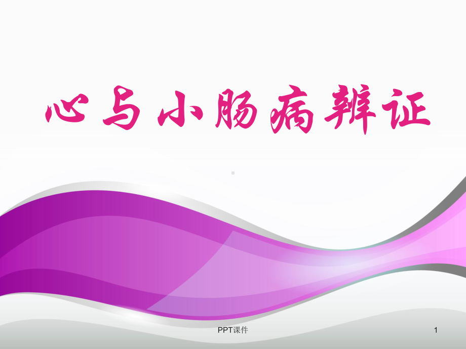 心与小肠病辨证-ppt课件.ppt_第1页