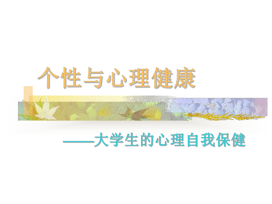 个性与心理健康课件.ppt_第1页