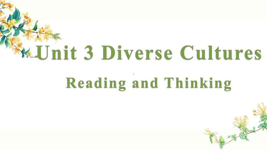 Unit 3 Diverse Cultures Reading and Thinking ppt课件-（2021新）人教版高中英语必修第三册高一下学期.pptx_第1页