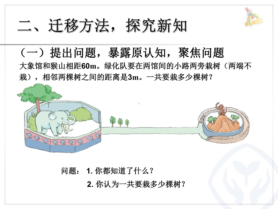 新人教版小学数学5上ppt课件-植树问题-例2-.ppt_第3页