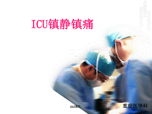 ICU镇痛镇静策略ppt课件.ppt