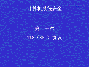 TLS(SSL)协议PPT教学课件.ppt